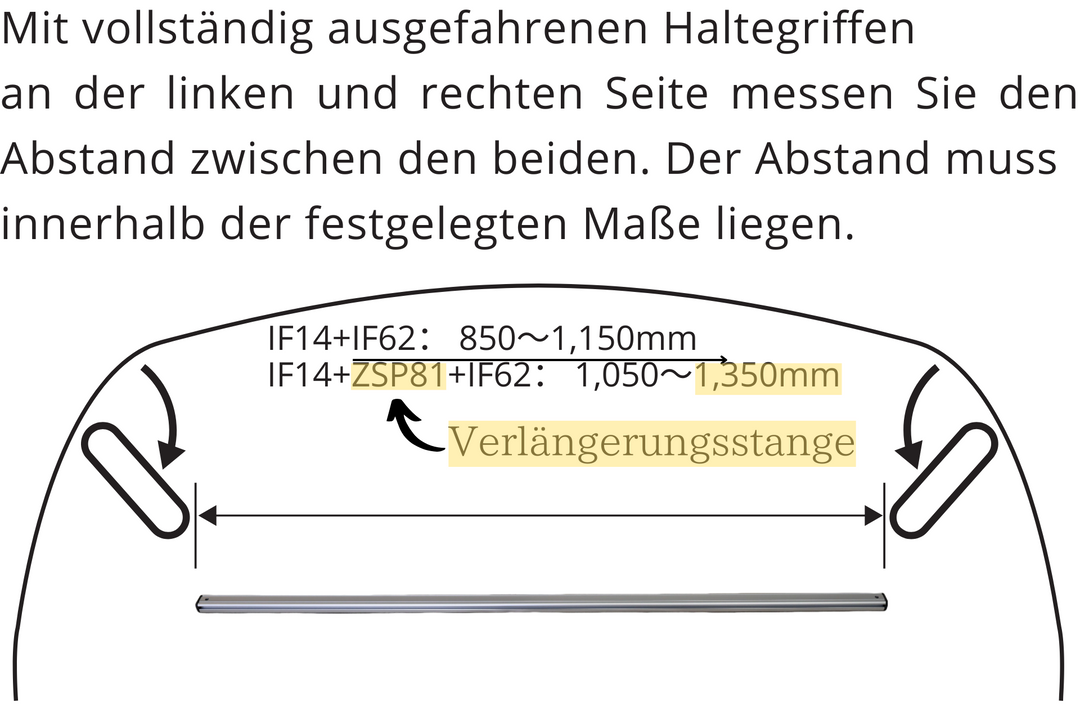 Rutenhalter 200mm Verlängerung horizontalen Stangen fürs Auto (ZSP81), Rod Holder extension inno, Carmate