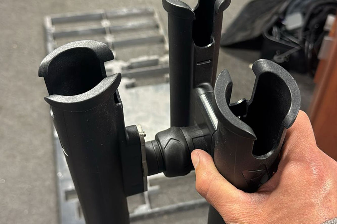 Fasten 3 Fach Rutenhalter - Angelrutenhalter für Boote, vertikale Ablage