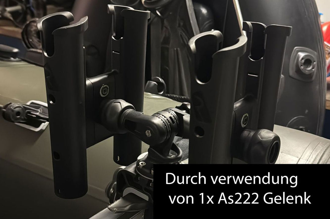 Fasten 3 Fach Rutenhalter - Angelrutenhalter für Boote, vertikale Ablage