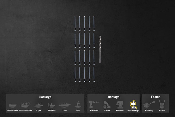 20 Blindnieten (4.0x6.0) + 4,2 mm Bohrer DIN 338 HSS- G