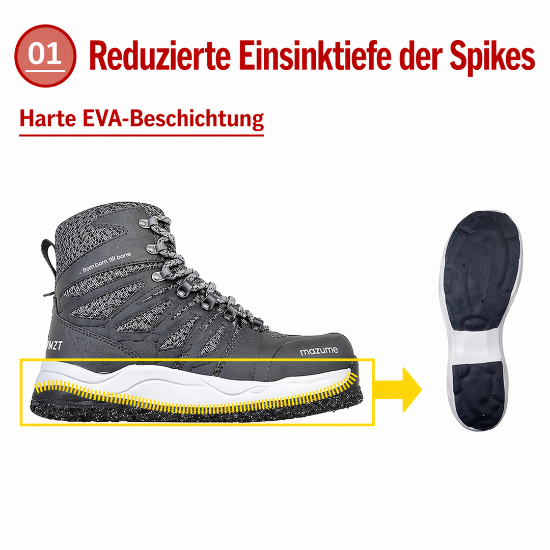 Aktuell in Vorbestellung – mazume Watschuhe mit Filzsohle &amp; Spikes MZWD-692 – Jetzt auch in Größe 3L verfügbar (neue Generation)
