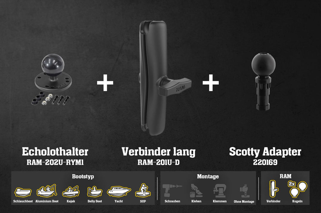 L971z – Dragonfly / Lang - Alu - RAM - 230mm / Scotty