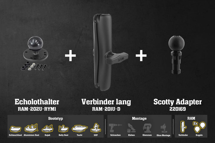 L971z – Dragonfly / Lang - Alu - RAM - 230mm / Scotty