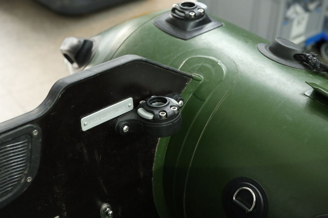 Set: Positionslicht Schlauchboot + Gelenkfuß + Teleskopverlängerung + Halterung