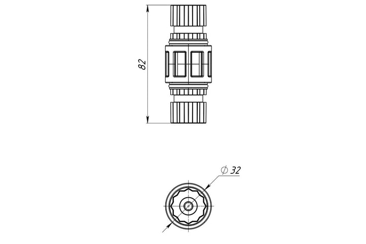 Fasten Stern zu Stern Adapter um 2 Halterungen miteinander zu verbinden Star