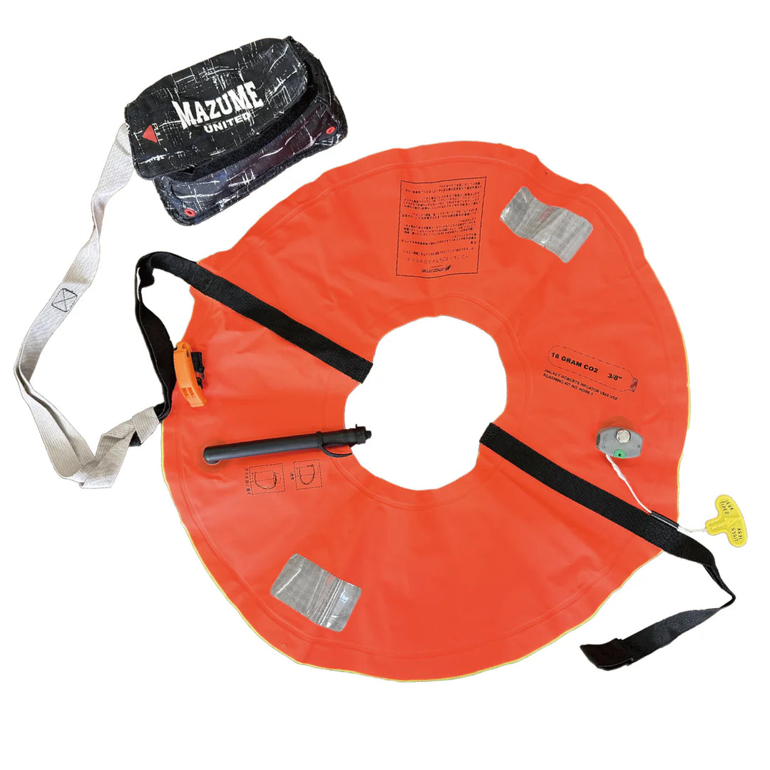 mazume INFLATABLE POUCH zur Befestigung an Hüfttaschen – Schwarz – MZLJ-775