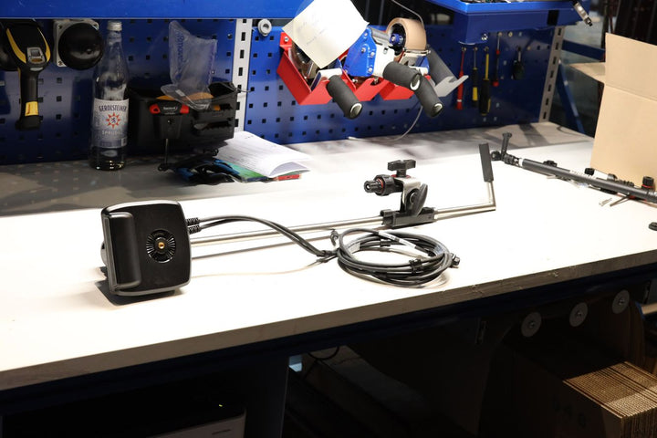 Set: Fasten Geberstange Humminbird MegaLive + Halterung (110x110mm) + Kleber Kit