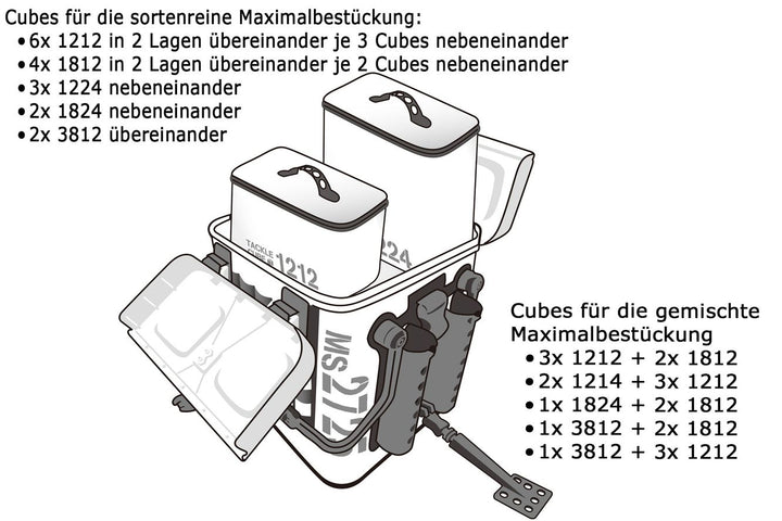 Set: Daiichiseiko Angeltasche MS 4025 + Rutenhalter MS Rodrack 33 + Hakenlöser