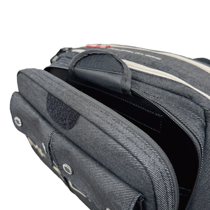 mazume SEATANK IV Angeltasche Bauchtasche – Wasserdichter Angel-Rucksack mit großem Stauraum und robustem Design (Schwarz)