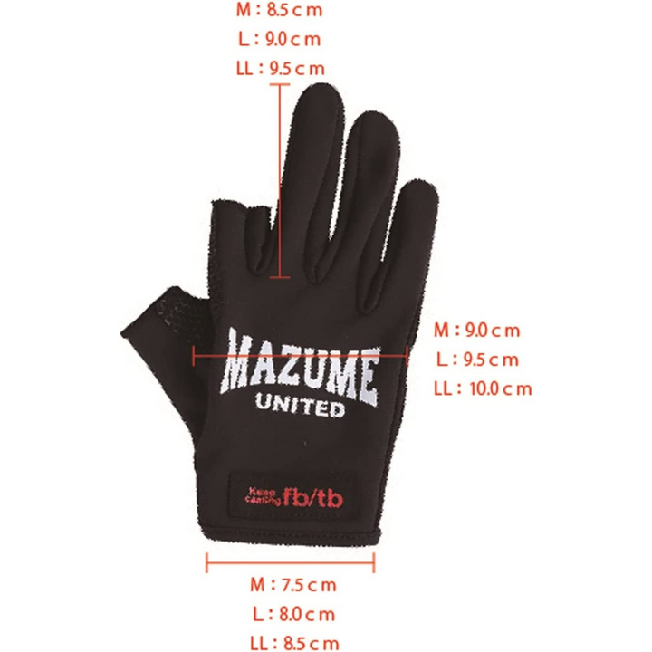 mazume Handschuhe, Light Glove für Hecht und Zander, Barsch, Forelle, Angeln  MZGL-F673