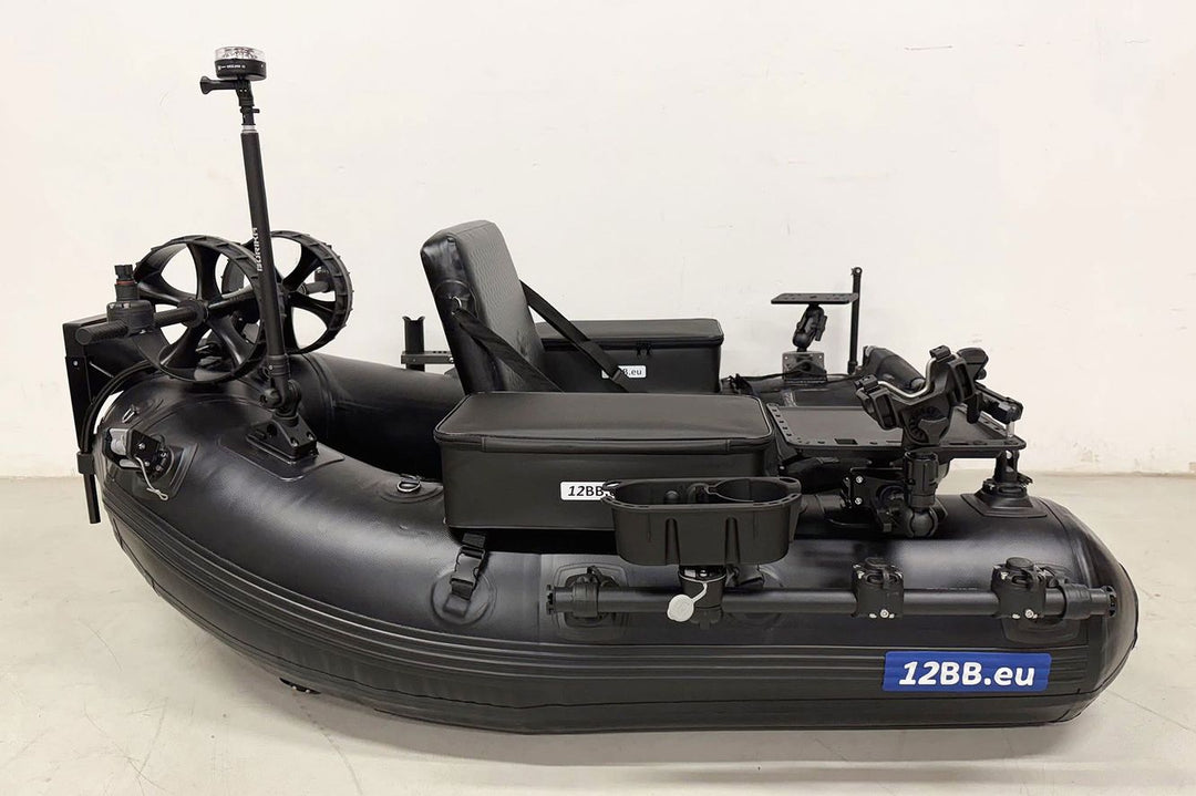 Set: Bellyboot Transportachse aus Carbon-Reifen + 2x Halterungen + Kleber Kit
