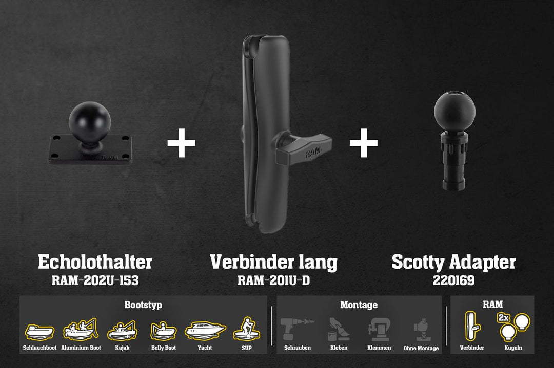 L947ad – Helix 5 / Lang - Alu - RAM - 230mm / Scotty