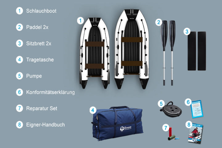 N-320 cm Schlauchboot, Boot Angelboot mit Luftboden von Bengar Serie Nexus