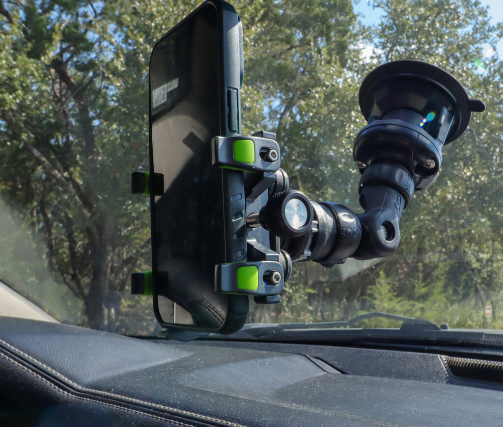 RAILBLAZA Anchorpoint Phone Holder Anwendung
