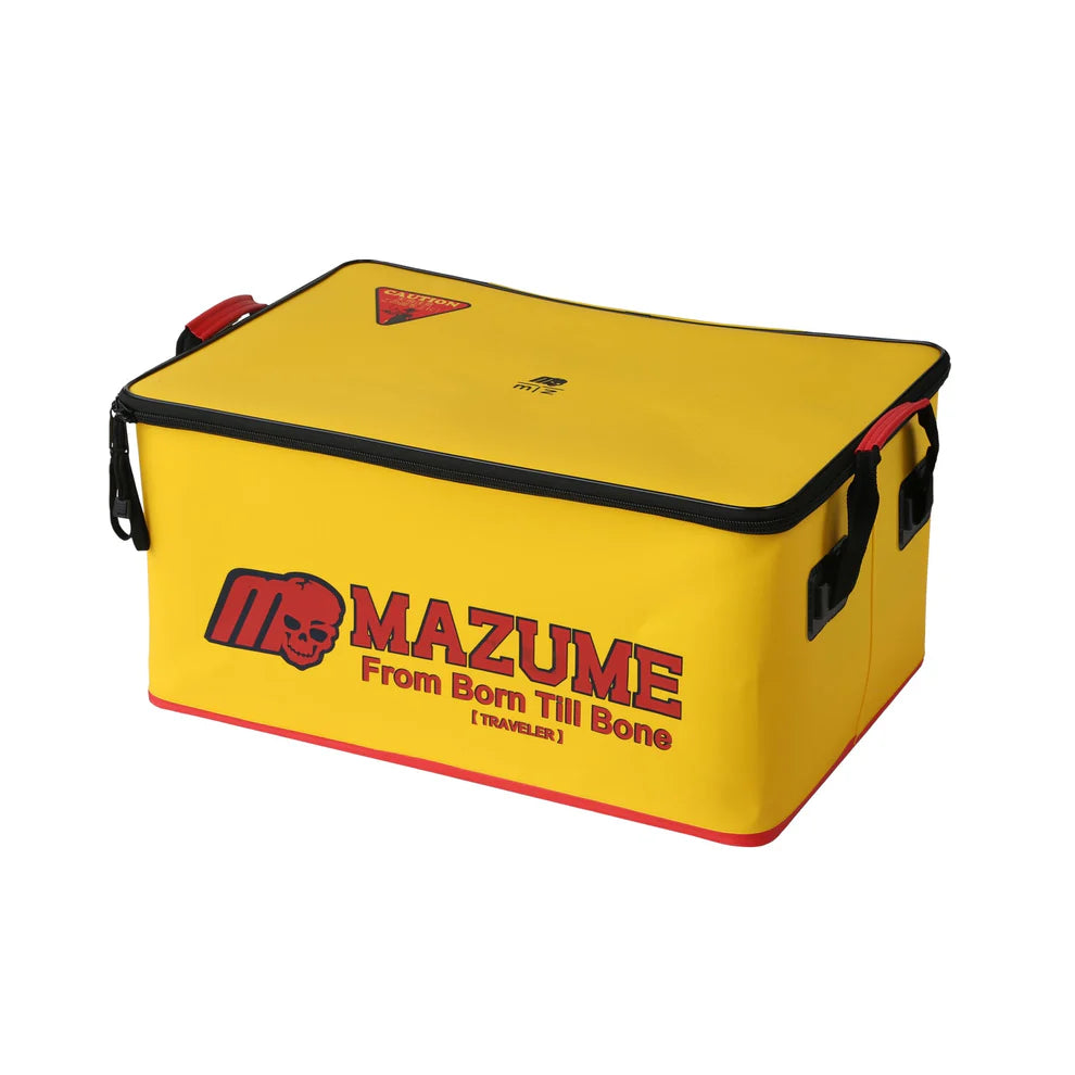 mazume WADING CARGO IV mit Deckel – Wasserdichte EVA Transportbox für Wathose, Schlauchboot, Watstiefel & Bellyboot (MZBK-578, Schwarz)