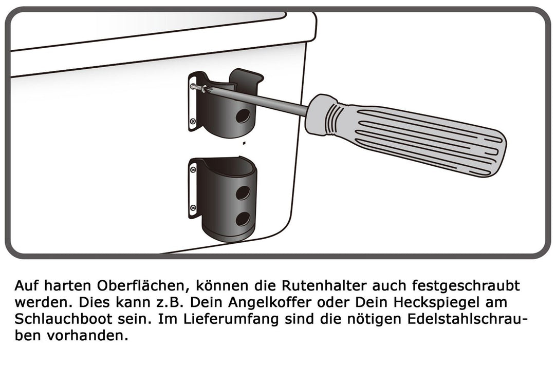 Set: Daiichiseiko Bauchtasche MS-W10 + Egi Rack BB30 + Rutenhalter Rodrack 33