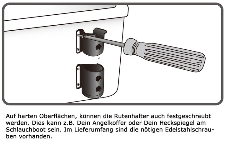 Set: Daiichiseiko Angeltasche MS 4025 + Rutenhalter MS Rodrack 33 + Hakenlöser