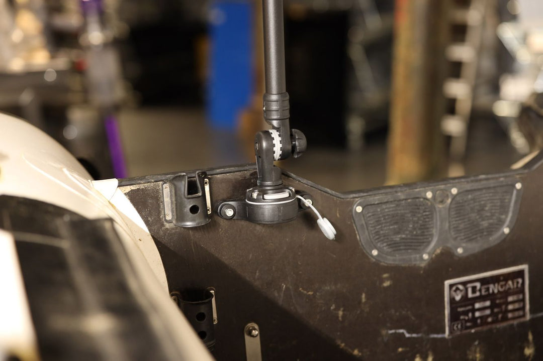 Set: Positionslicht Schlauchboot + Gelenkfuß + Teleskopverlängerung + Halterung