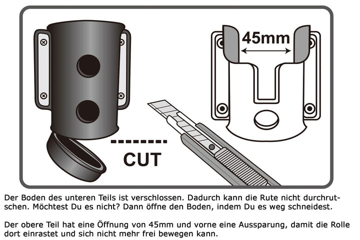 Set: Daiichiseiko Bauchtasche MS-W10 + Egi Rack BB30 + Rutenhalter Rodrack 33