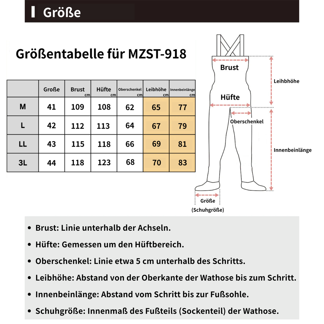 Aktuell in Vorbestellung – mazume Hybrid Wathose MZST-918 – Neue Generation für maximale Wärme &amp; Bewegungsfreiheit