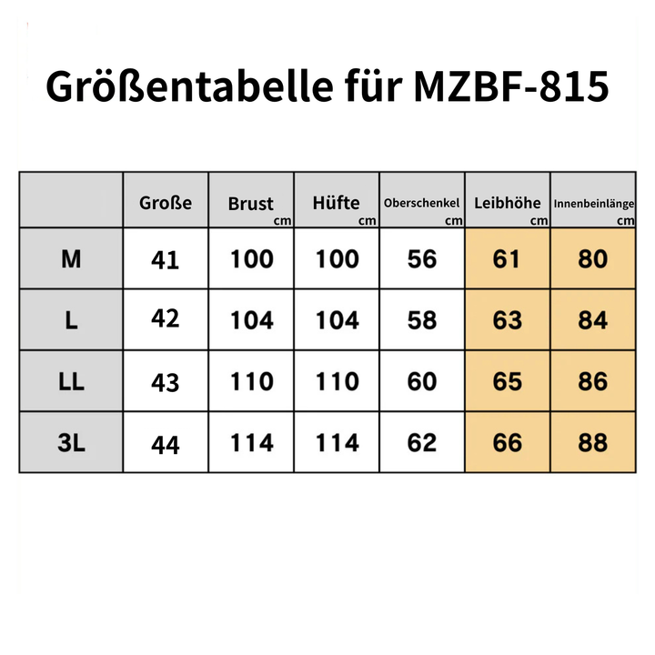 mazume TIDE MANIA NEO PLAIN Neopren-Wathose in Schwarz – MZBF-815
