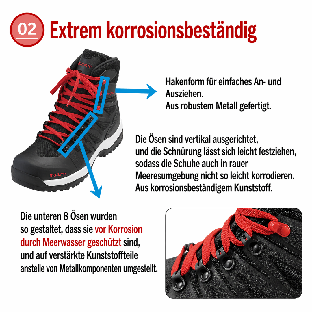 Aktuell in Vorbestellung – mazume Watschuhe mit Tungsten-Spikes MZWD-691 – Jetzt auch in Größe 4L (neue Generation)
