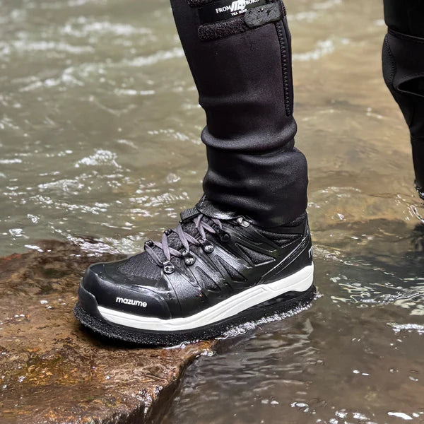 mazume MZWD-529 FELT SPIKE SHOES, felt spiked shoes for waders, belly boat and fly fishing, wading, rock fishing 