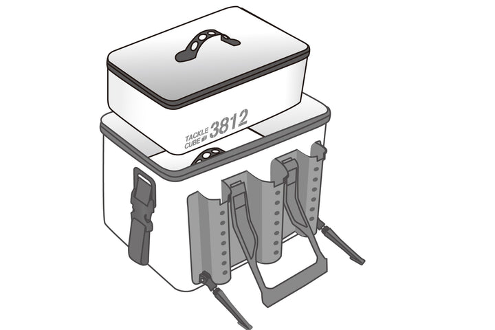 Daiichiseiko Tackle Cube Boxen Einlegeboxen L 3812 für Tackle Carrier MS 4025