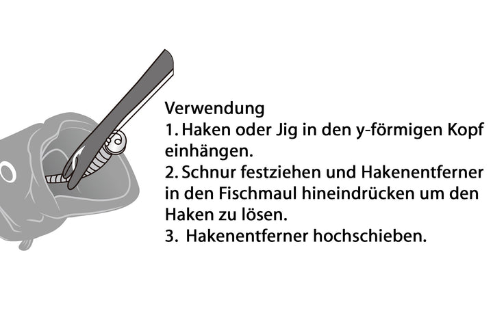 Set: Daiichiseiko Haltezugsystem Clip On Reel + Hakenlöser für Jigg Hook Remover