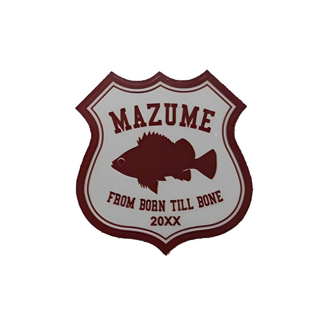 mazume STICKER Fish mini (5 sticker set) for sticking on the bait box, bakkan, etc.