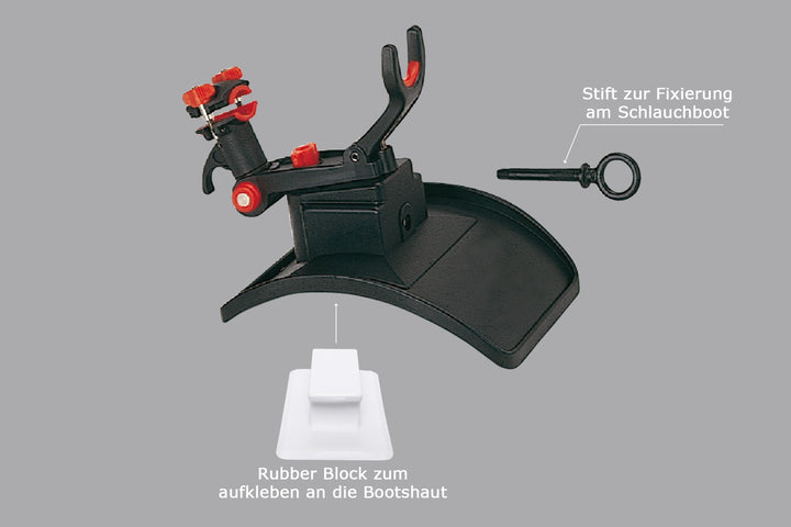 Set: Daiichiseiko Chibi Lark GB + Kleber Kit - Schlauchboot Rutenhalter Pro