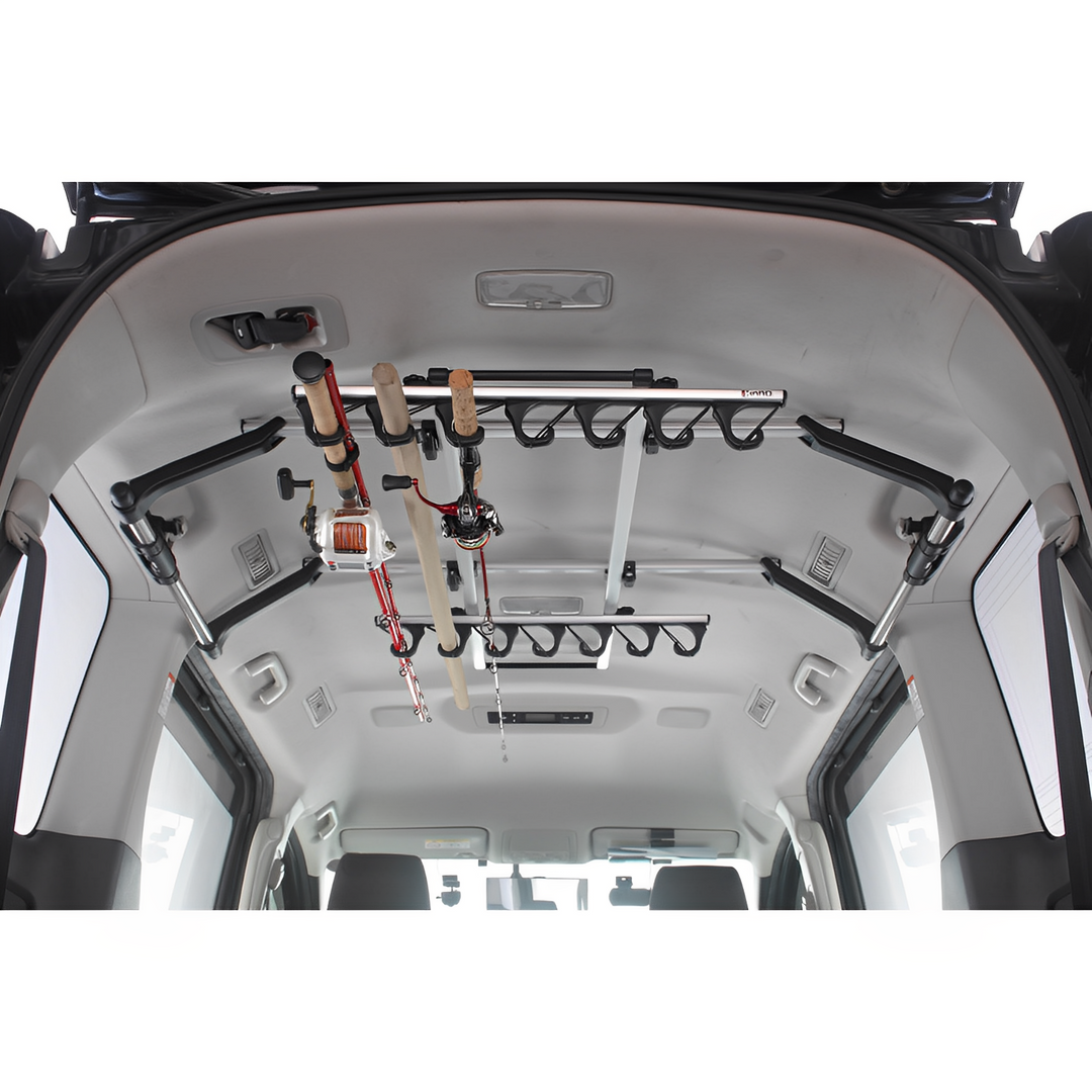 IF14 Rutenhalter fur Auto Sicherer Transport von bis zu 7 Ruten ideal fur Angler unterwegs Japangler