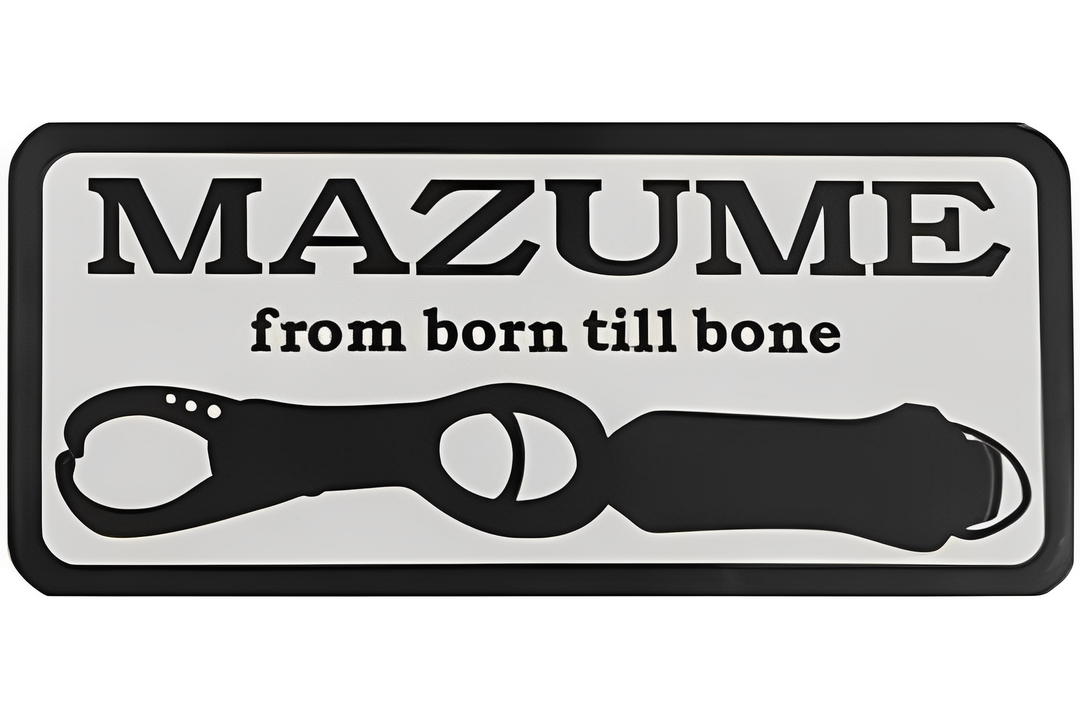 mazume LOGO STICKER Ⅱ (5 sticker set) for sticking on bait boxes, bakkan, and much more.