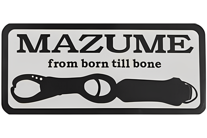 mazume LOGO STICKER Ⅱ (5 sticker set) for sticking on bait boxes, bakkan, and much more.