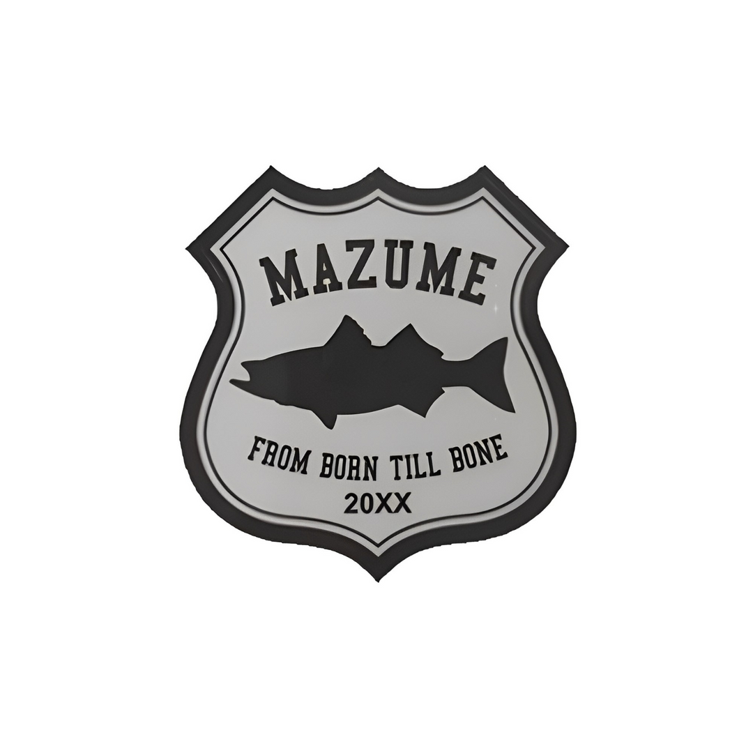 mazume STICKER Fish mini (5 sticker set) for sticking on the bait box, bakkan, etc.