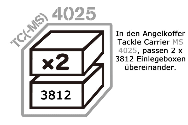 Daiichiseiko Tackle Cube Boxen Einlegeboxen L 3812 für Tackle Carrier MS 4025