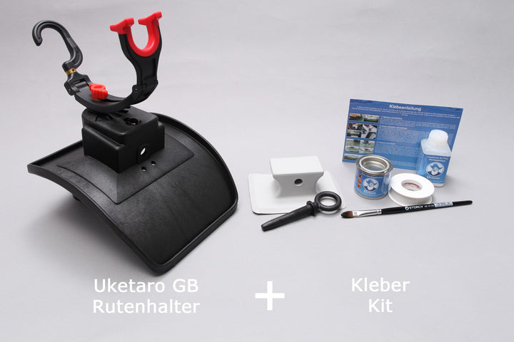 Set: Daiichiseiko Uketaro GB + Kleber Kit - Schlauchboot Rutenhalter für Angler