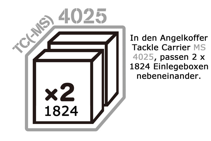 Daiichiseiko Tackle Cube Boxen Einlegeboxen M 1824 für Tackle Carrier MS 4025